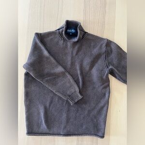 Only NY Mock Neck Rolled Hem Sweater
